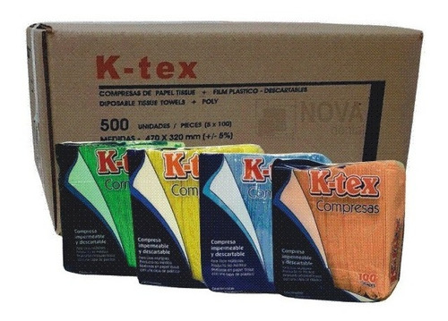 Compresas Descartables Odontológicas Dentales K-tex 500 Un