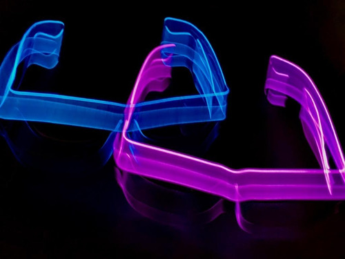 Imagen 6 de 10 de Anteojo Lente Risky Neon Full Led Wayfarer Flogger X1