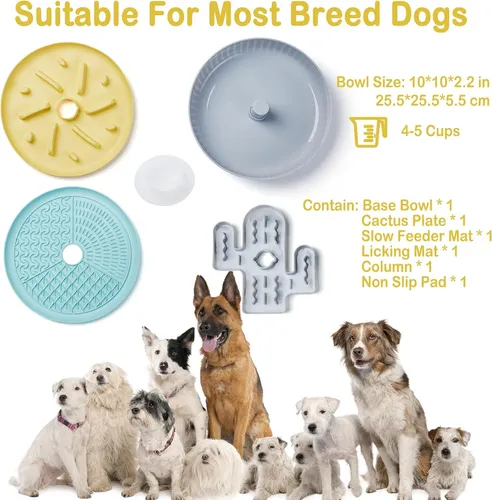 Suhaco Comedero Lento Para Perros Comedero Lento Anti...