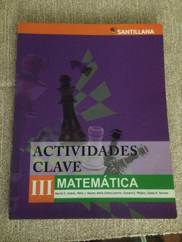 Actividades Clave Matemática 3. Santillana.