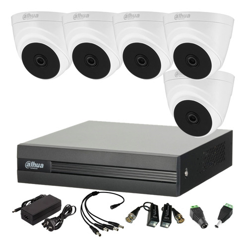 Kit Seguridad Dvr 8ch + 5 Cámaras Full Hd Interior