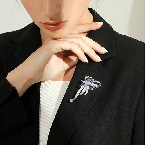 Broche De Cristal De Estilo Clásico Para Mujer,