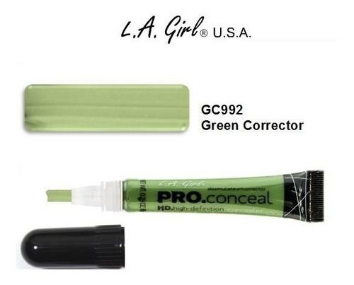 Corrector L.a Girl Pro Conceal Hd Verde