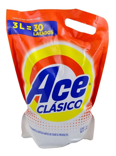 Pack Ahorro Jabón Líquido Ace 3 Litros + 800 Ml Gratis