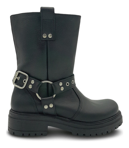 Botas De Cuero Con Estribos (j4234p344)