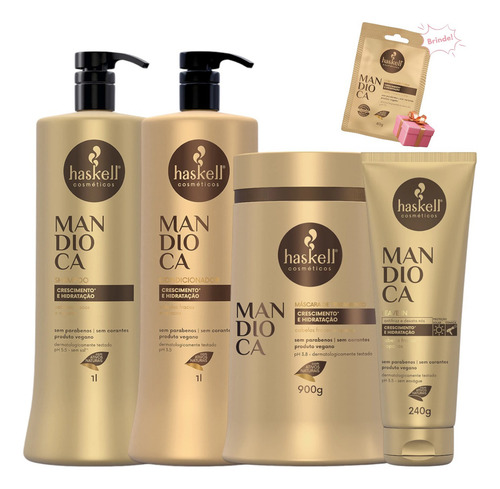 Kit Mandioca 1l 4 Itens + Mimo Exclusivo