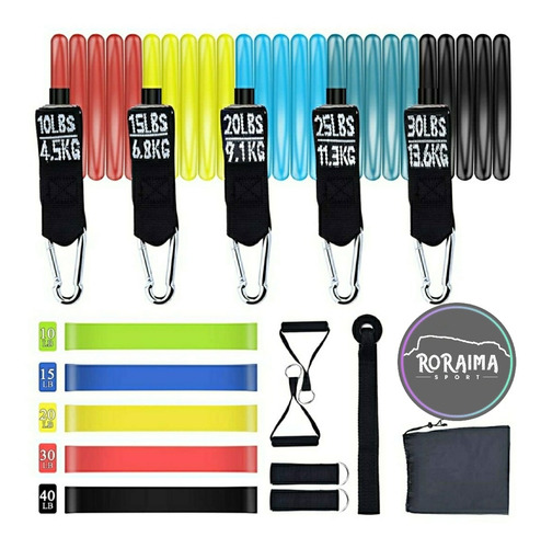 Ligas Bandas De Resistencia Reforzadas Kit (((17 Piezas)))