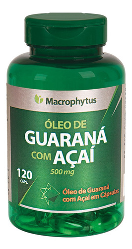 Guaraná Com Açaí 500mg 120 Cápsulas Macrophytus