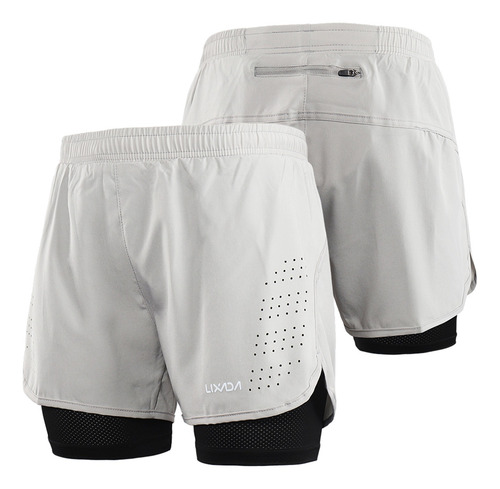Lixada - Pantalones Cortos Para Correr 2 En 1 (secado Rápido