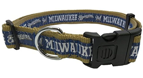 Collar De Perro Duradero Y Ajustable Premium De Mlb, Destila