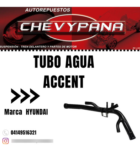 Tubo Agua Hyundai Accent