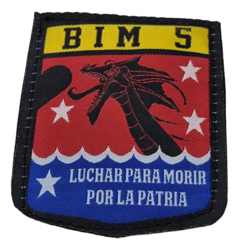 Parche Bordado Abrojo Bim 5 Sog Batallón D Infantería D M 5