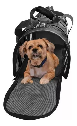 Bolsa Transporte Cao Gato Cachorro Pet Aviao Faixa Refletiva