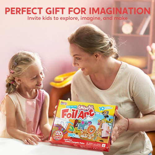 Kit De Arte De Aluminio Klever Kits Para Niños Con 120 Lámin