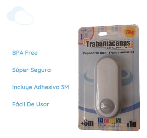 Traba Alacenas Para Armarios Con Botón Falso Baby Innovation