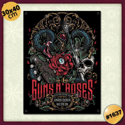 Pack De 5 Posters De Guns N' Roses 30 X 40 Cm A Elección!