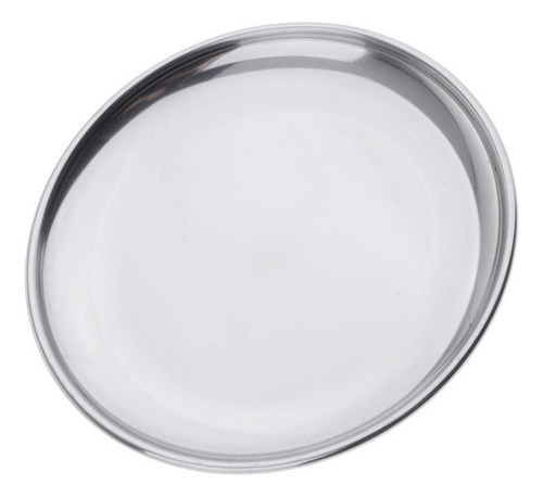 4 Set De Platos Modernos De Acero Inoxidable 14cm 4 Piezas