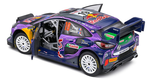 Miniatura Ford Puma Rally1 Hybrid Red Bull Racing Montecarlo Rally 2022 1:18 Solido Competition