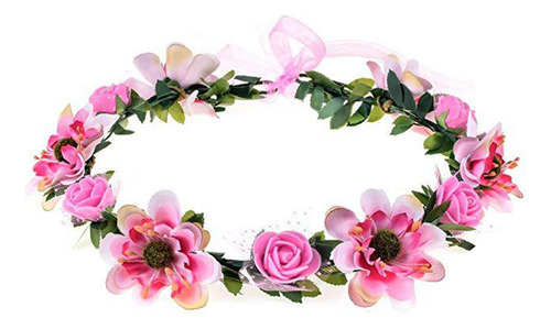 Diadema De Flores Para La Cabeza, Guirnalda, Corona, Fiesta