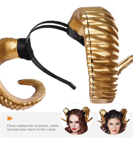 Diadema Con Cuernos De Cabra, Diadema De Maquillaje, Diadema