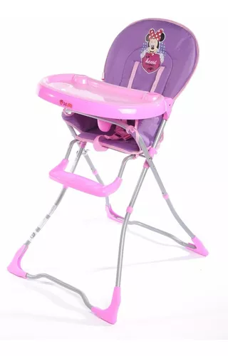 Silla De Comer Bebe Reforzada Plegable Ideal Con Bandeja