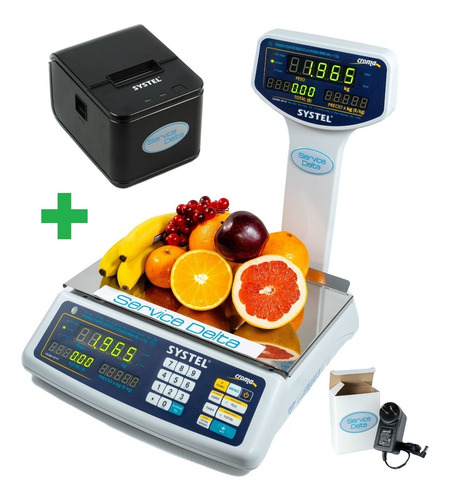 Imagen 1 de 9 de Balanza Systel Croma 31 Kg Impresor Eco Ticket Service Delta