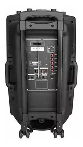 Imagen 3 de 3 de Parlante Eldom ELD15 portátil con bluetooth negro 90V/240V
