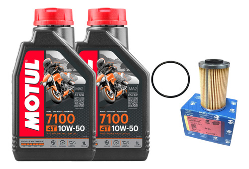 Kit Filtro Y 2l Aceite Motul 7100 10w50 Dominar 250 400 Ug