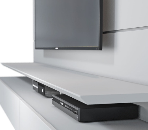 Imagen 6 de 6 de Mueble Tv Moderno Flotante Con Panel Lacado Ref: Mural22