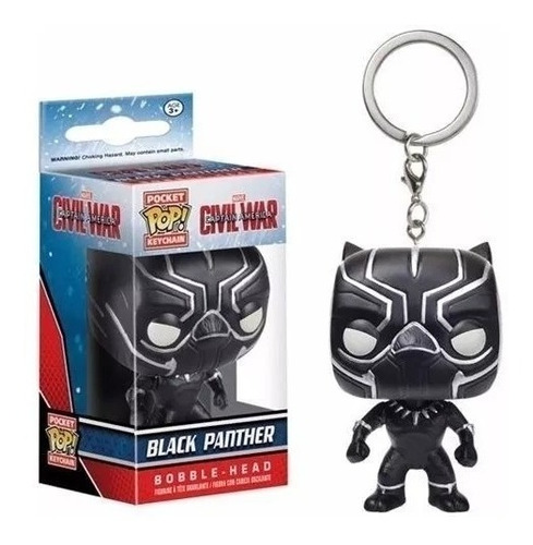 Funko Pop Llavero Black Panther Pantera Negra Avengers 