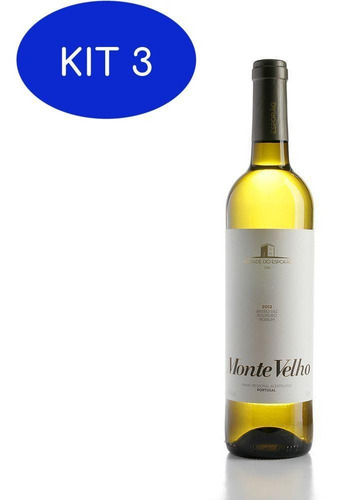 Kit 3 Vinho Monte Velho Branco 750ml