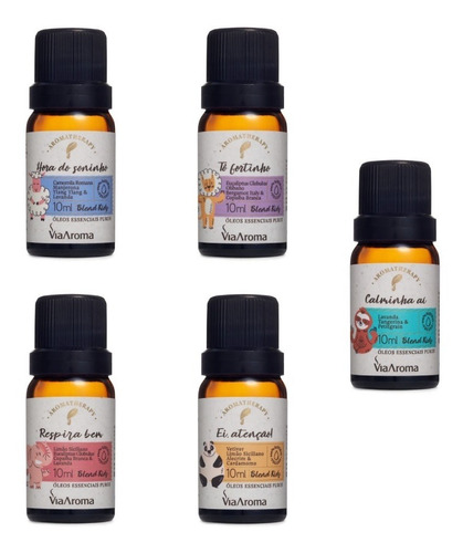 Oleo Essencial Via Aroma Blend Kids P Criança Hora Soninho