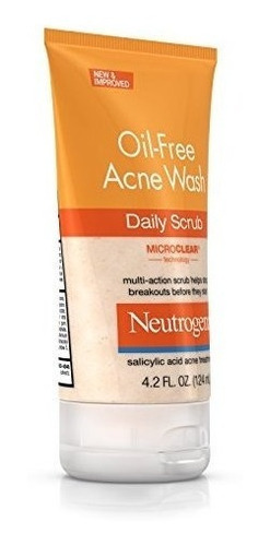 Neutrogena Oil-free Acne Lavado De Cara Daily Scrub Con El Á