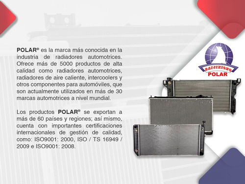 Radiador Mecánico Seat Ibiza L4 2.0l Std 08 Al 17 Polar