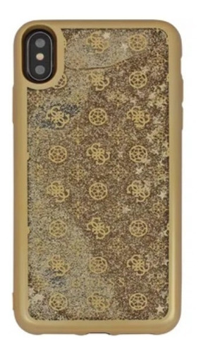 Imagen 1 de 1 de Fund Protector Guess Liquid Glitter iPhone X