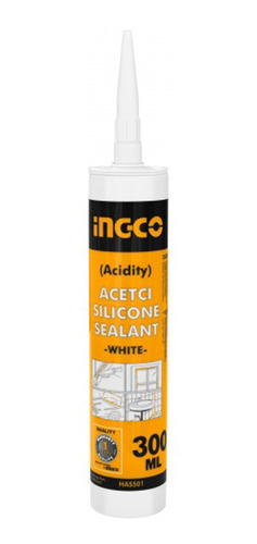  Silicona Acida Blanca Pomo 300ml Ingco Hass01