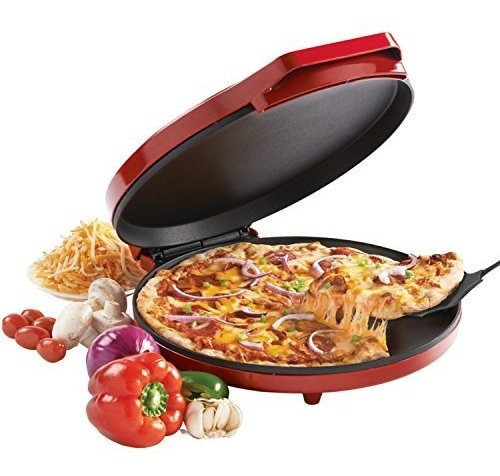 Betty Crocker Bc-2958cr Pizzero, 1440 Vatios, Rojo