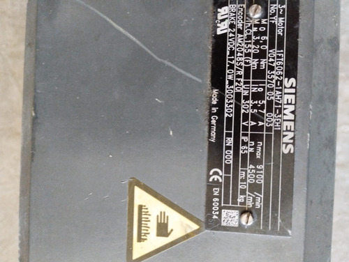 Ac Servo Motor 1.7kw Com Redutor Planetário 1/10 Com Freio (Usado)