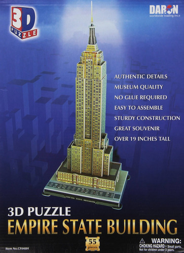 Rompecabezas 3d Daron Empire State Building , 55 Piezas Rmd