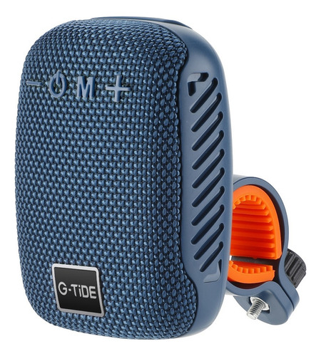 Bocina G-tide Sv01 Bluetooth Con Soporte Bici O Moto Azul