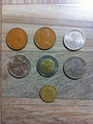 Monedas Israel, España, Suecia, Italia, G. Bretaña 7 Etc...
