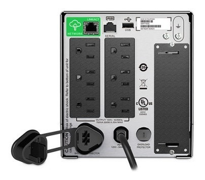 No Break Apc Smt750c Línea Interactiva 500w 750va 6 Contacts