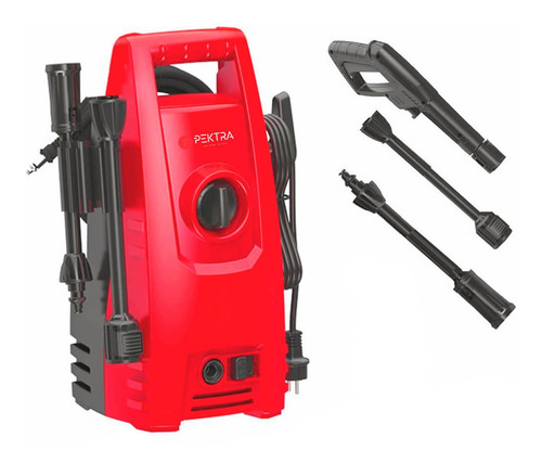 Imagen 2 de 4 de Hidrolavadora eléctrica Pektra PKTX1130 rojo de 1200W con 105bar de presión máxima 220V - 50Hz