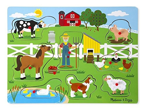 Melissa - Doug Old Macdonald.s Farm Sound Puzzle (8 Piezas)