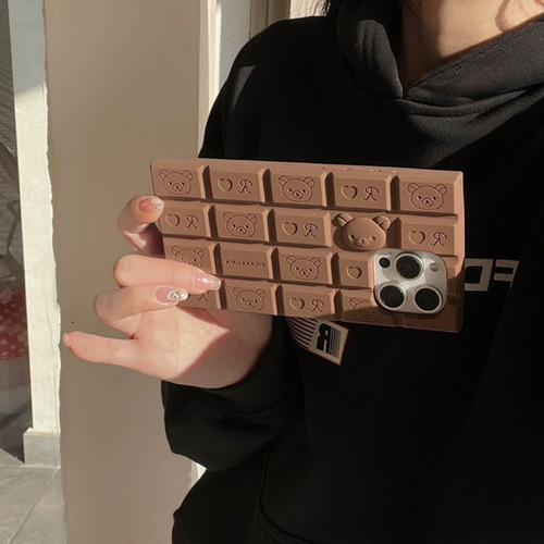 Funda Dibujos Animados Chocolate Pequeño Silicona Phone Case