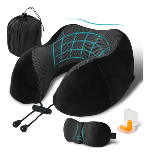 Almohada De Cuello Relajante Para Viaje Cojín Soporte Cómodo