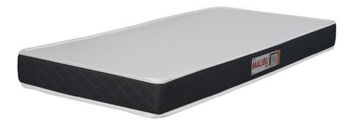Colchão Solteiro Espuma D20 Malibu 88x188x12cm Preto/branco Cor Branco/preto