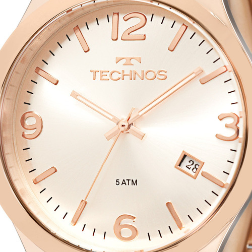 Relógio Technos Feminino Elegance Dress Rose 2315acj/4k