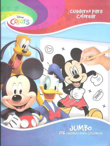 Imagen 4 de 5 de Libros Jumbo P/ Colorear Paquete Disney Iluminar Infantiles