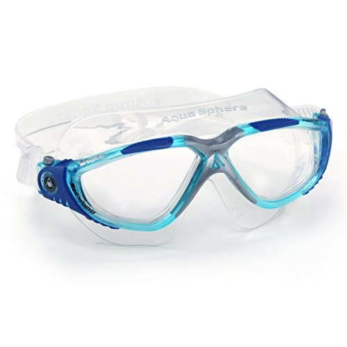 Aqua Sphere Vista Swim Mask Goggles, Transparente, Agua / Az